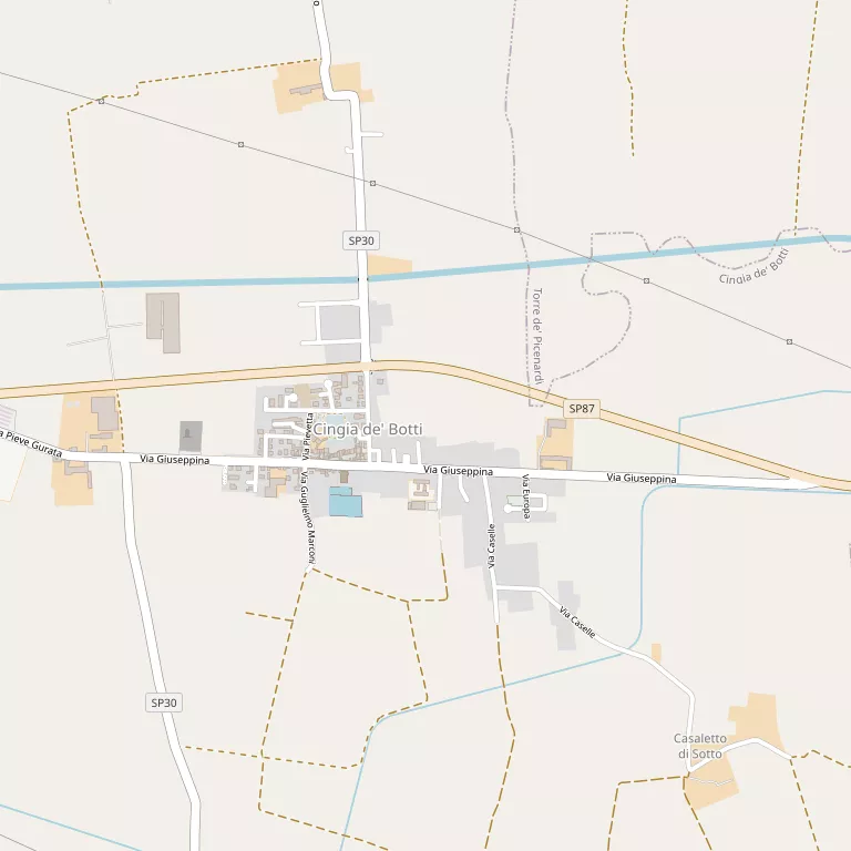 Mappa CINGIA DE' BOTTI