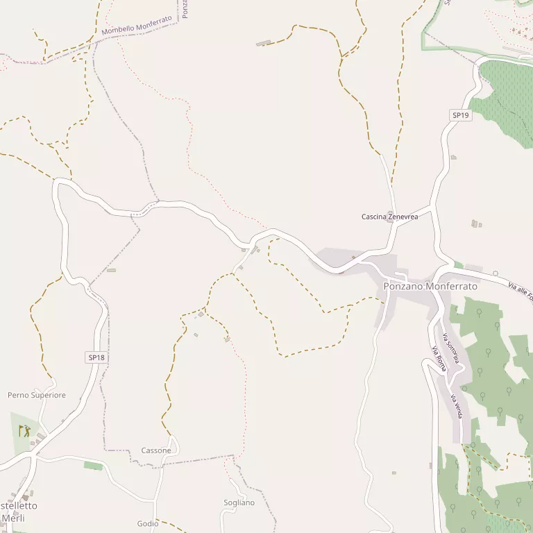 Mappa PONZANO MONFERRATO