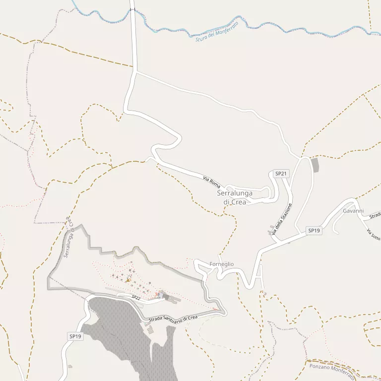 Mappa SERRALUNGA DI CREA