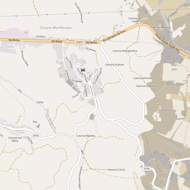 Mappa OZZANO MONFERRATO