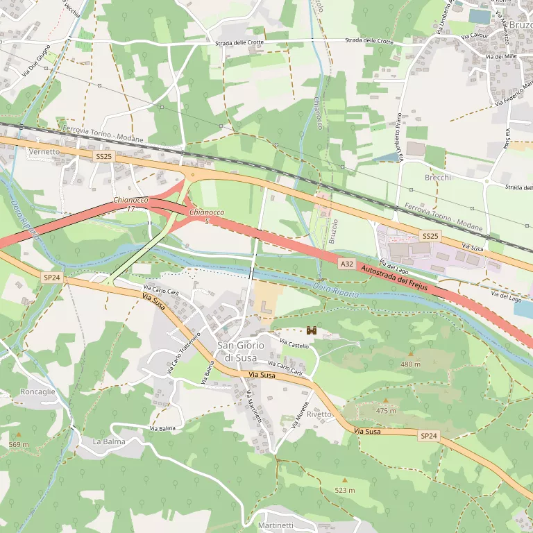 Mappa SAN GIORIO DI SUSA