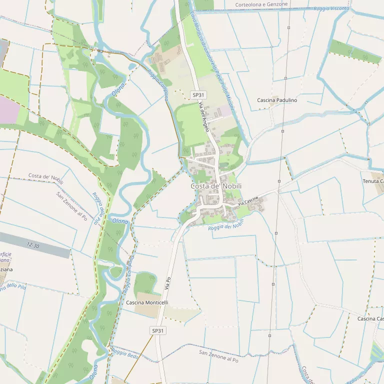 Mappa COSTA DE' NOBILI