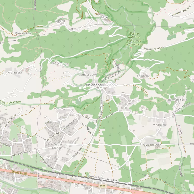 Mappa CHIANOCCO