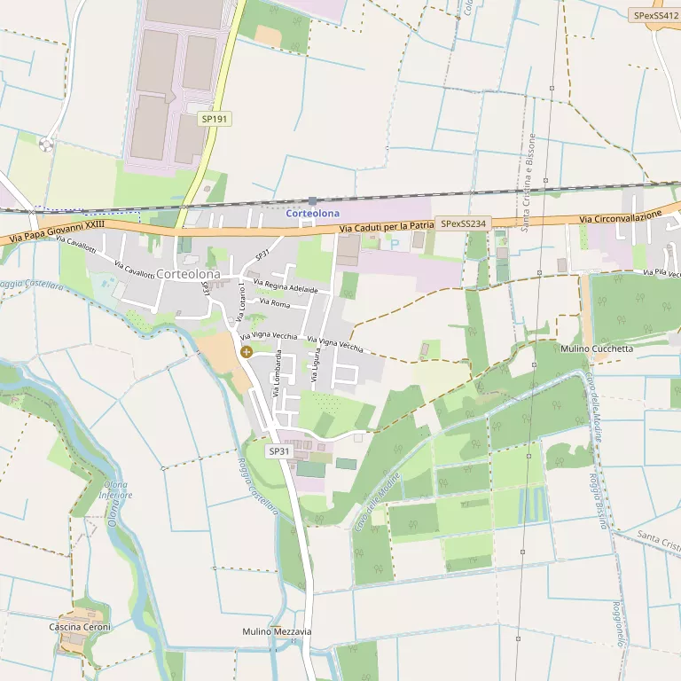 Mappa CORTEOLONA E GENZONE