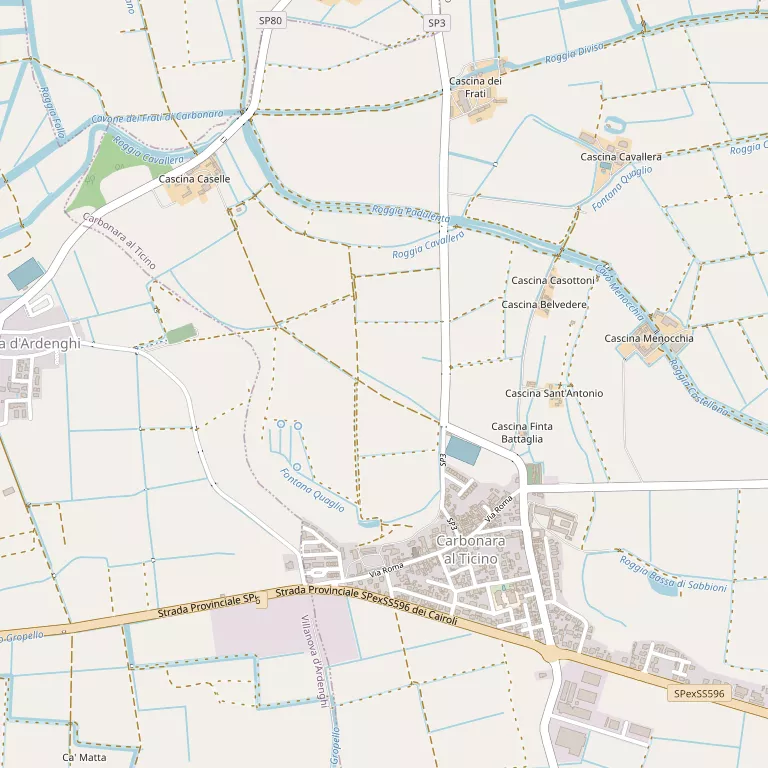 Mappa CARBONARA AL TICINO