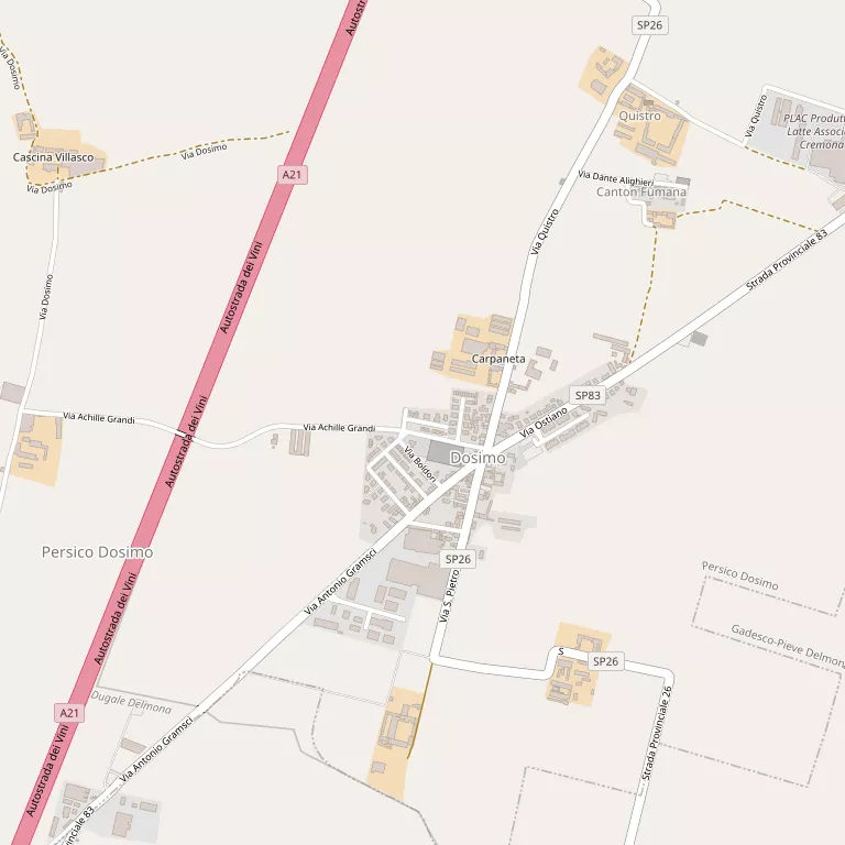 Mappa PERSICO DOSIMO