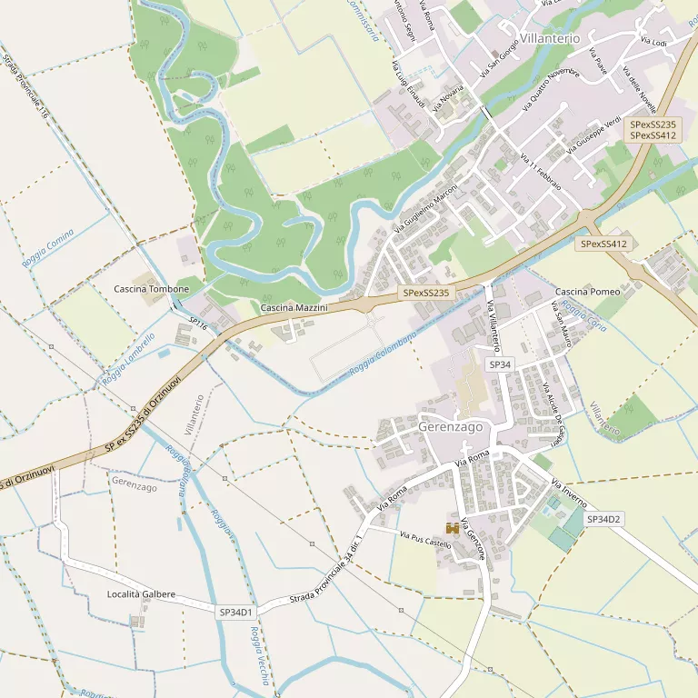 Mappa GERENZAGO