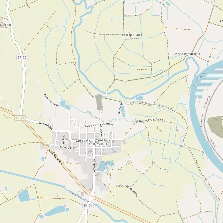 Mappa CARESANA