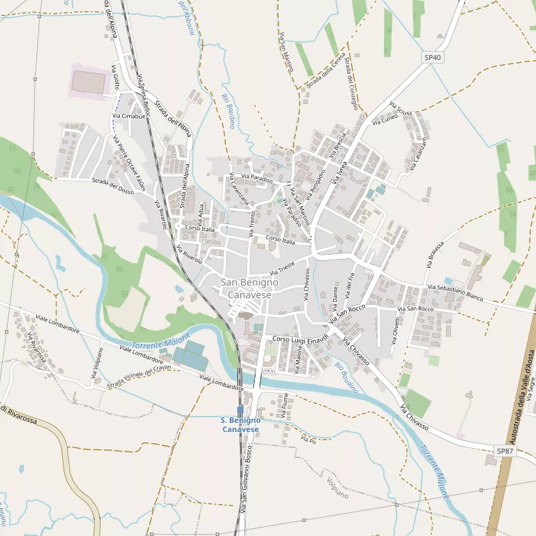 Mappa SAN BENIGNO CANAVESE