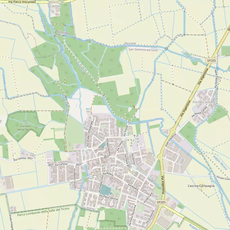 Mappa SAN GENESIO ED UNITI