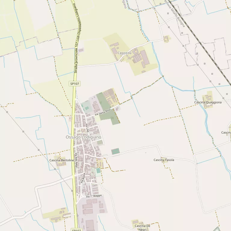 Mappa OSSAGO LODIGIANO