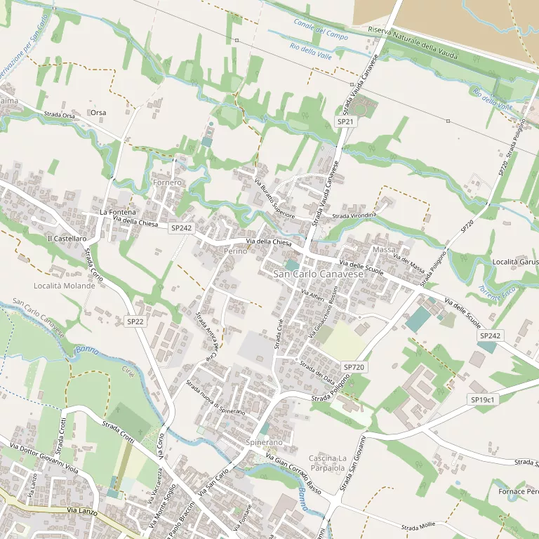 Mappa SAN CARLO CANAVESE