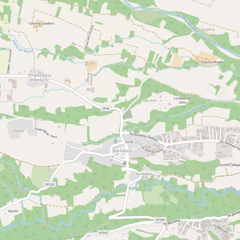 Mappa BARBANIA