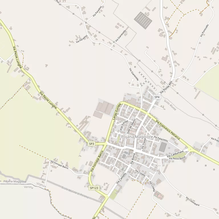 Mappa POJANA MAGGIORE
