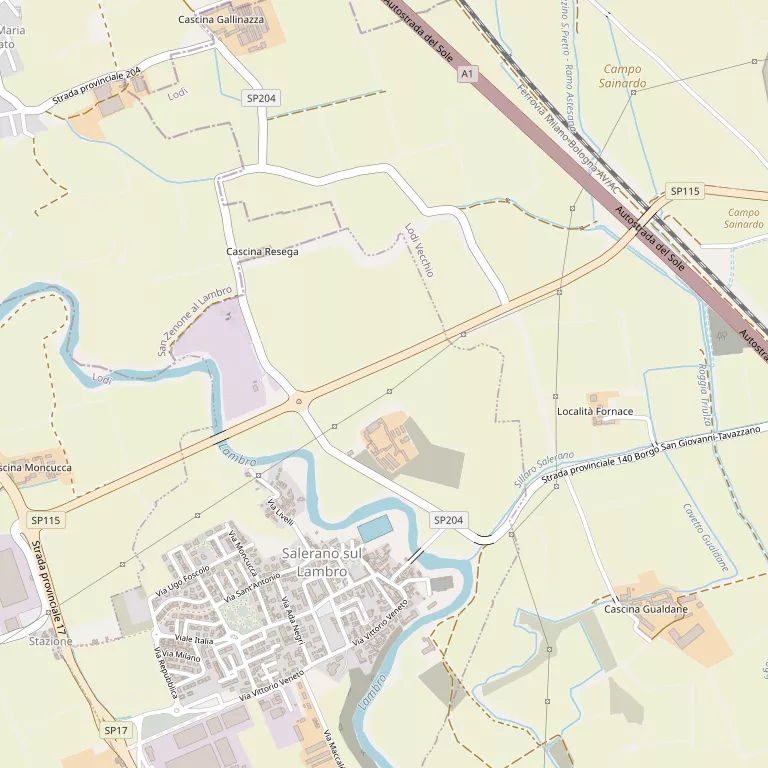 Mappa SALERANO SUL LAMBRO