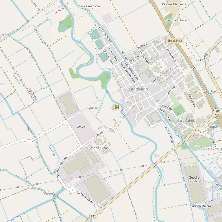 Mappa LANDRIANO