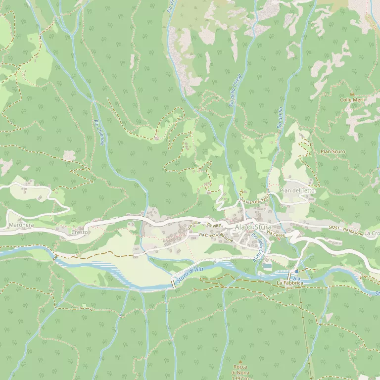 Mappa ALA DI STURA
