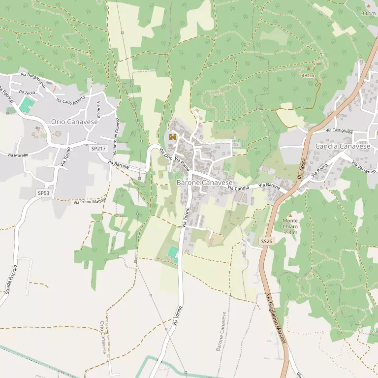 Mappa BARONE CANAVESE