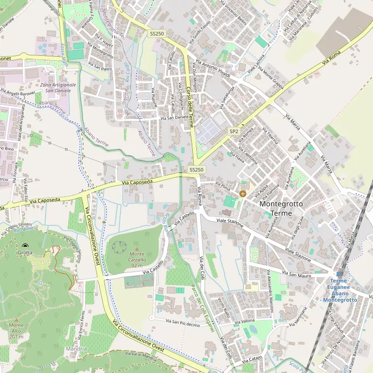 Mappa MONTEGROTTO TERME