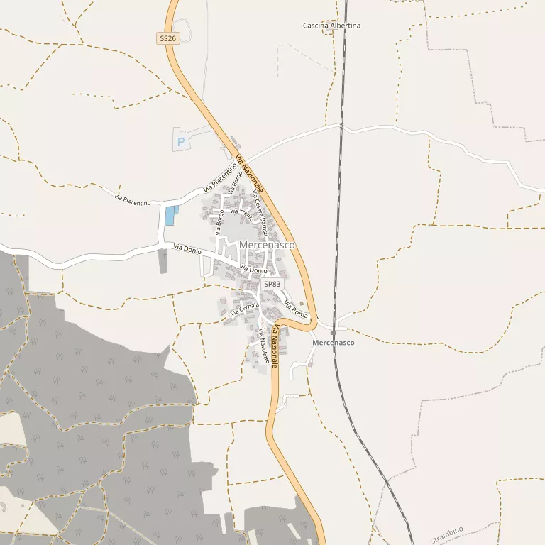 Mappa MERCENASCO