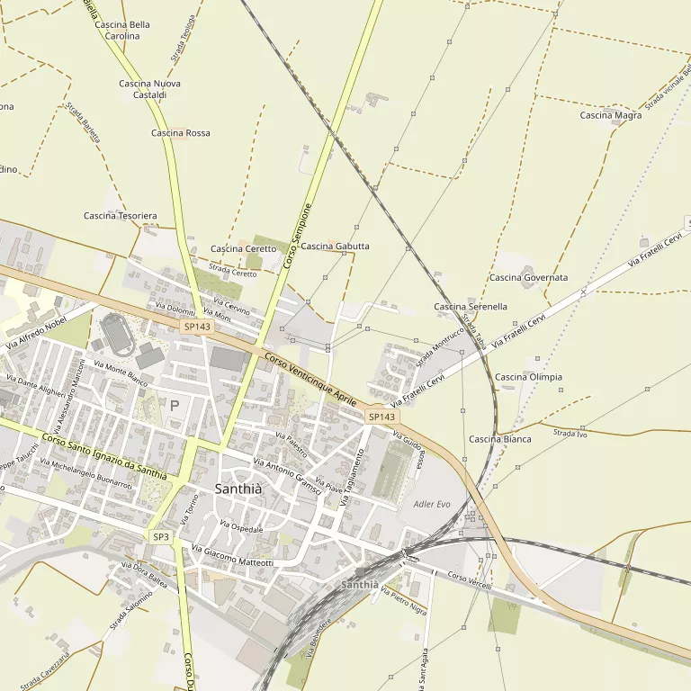 Mappa SANTHIA'