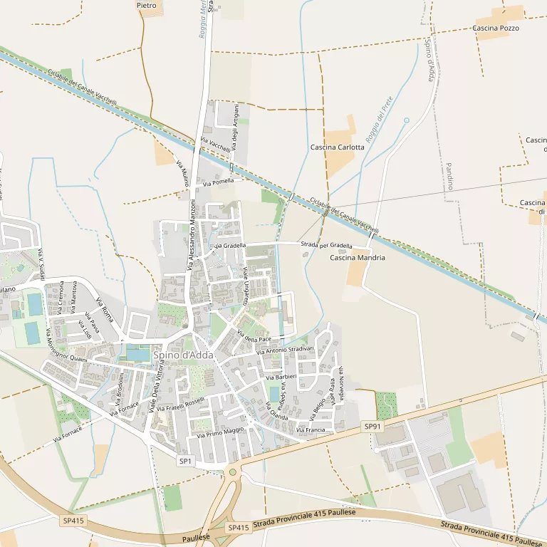 Mappa SPINO D'ADDA