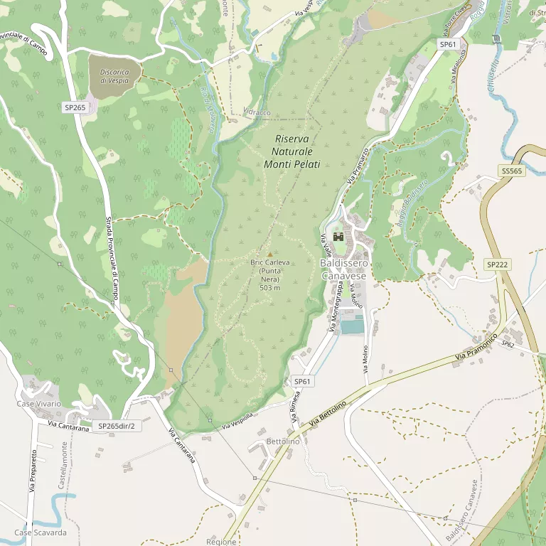 Mappa BALDISSERO CANAVESE