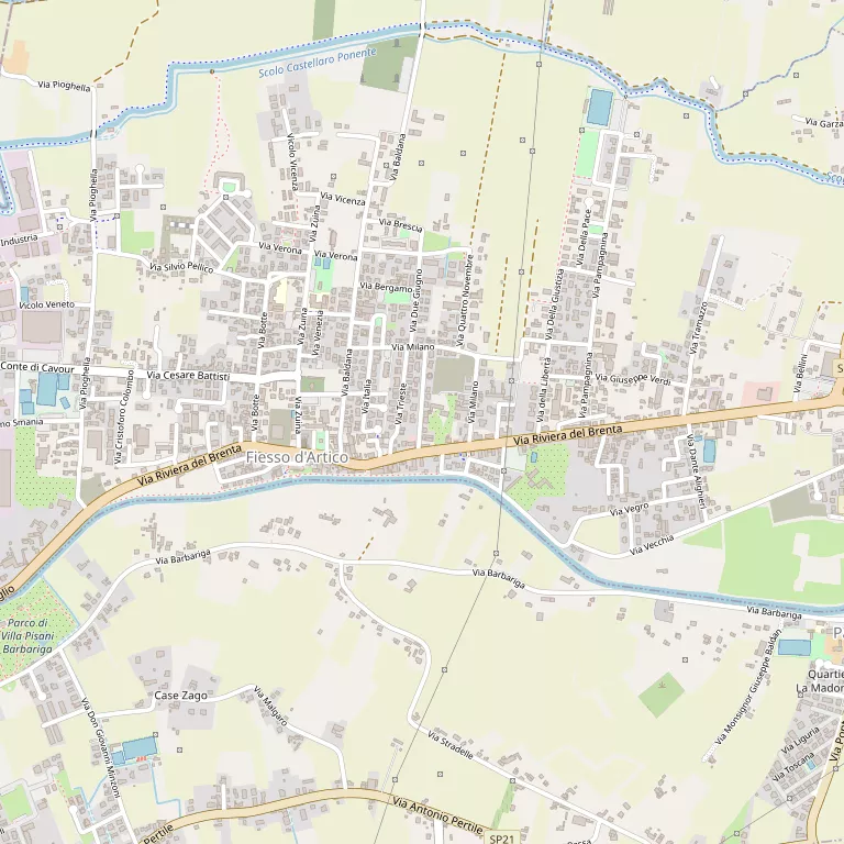 Mappa FIESSO D'ARTICO