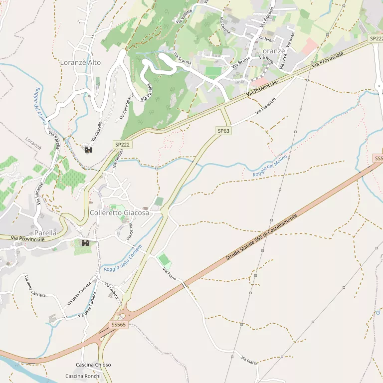 Mappa COLLERETTO GIACOSA