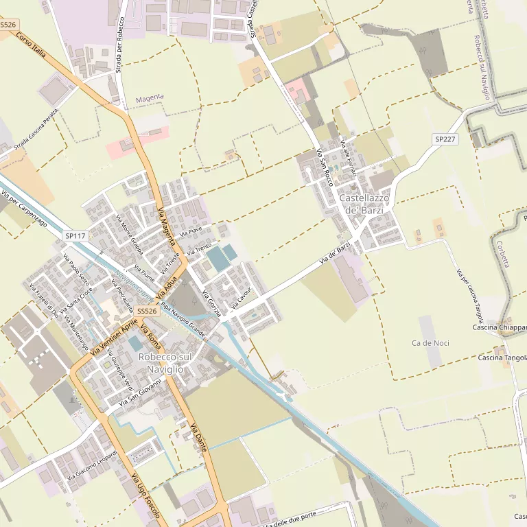 Mappa ROBECCO SUL NAVIGLIO
