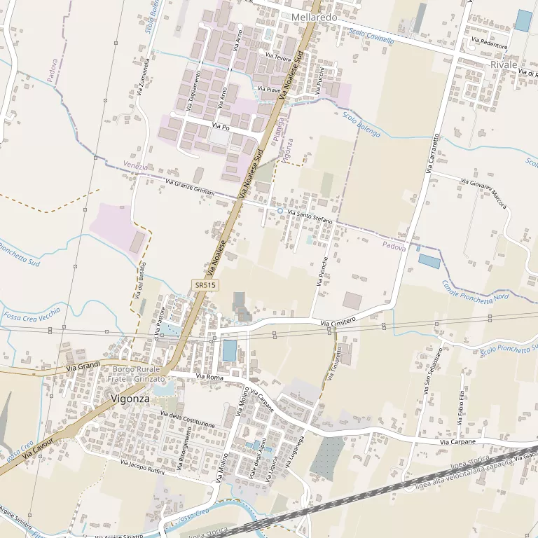 Mappa VIGONZA