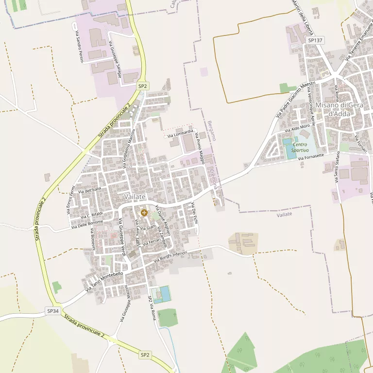 Mappa VAILATE