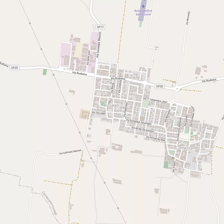 Mappa COMEZZANO-CIZZAGO