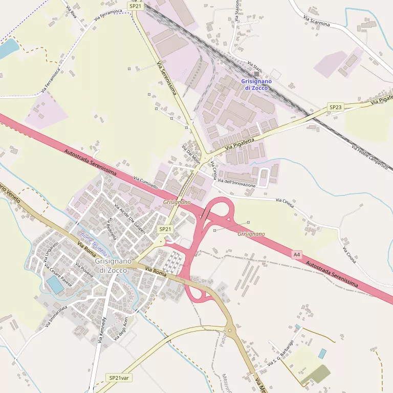 Mappa GRISIGNANO DI ZOCCO