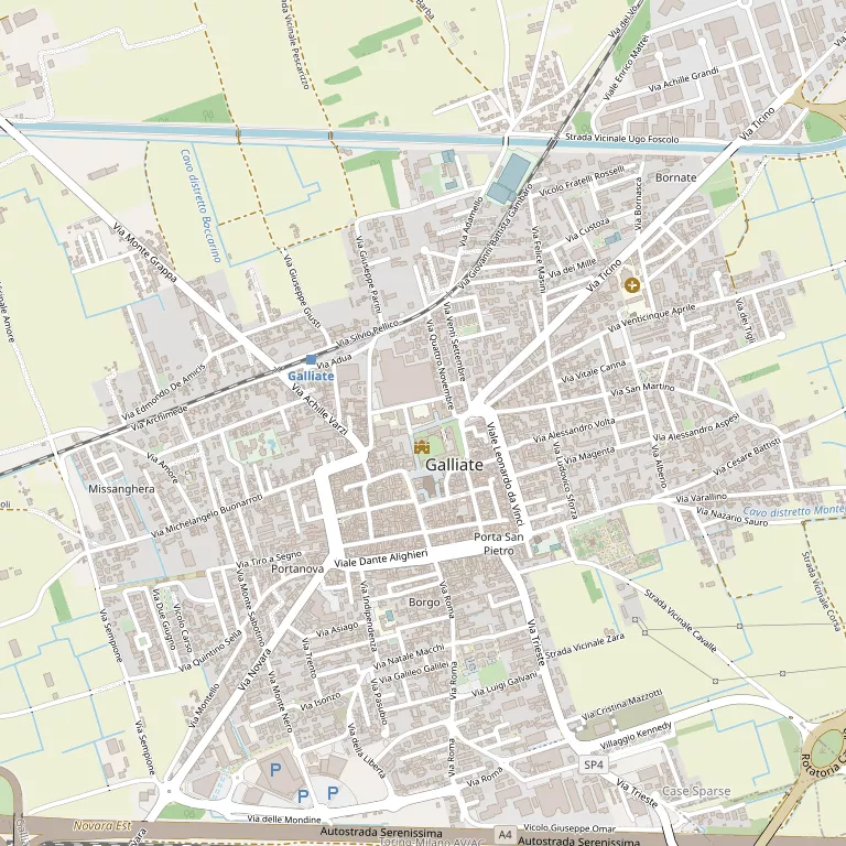 Mappa GALLIATE