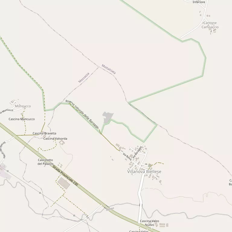 Mappa VILLANOVA BIELLESE