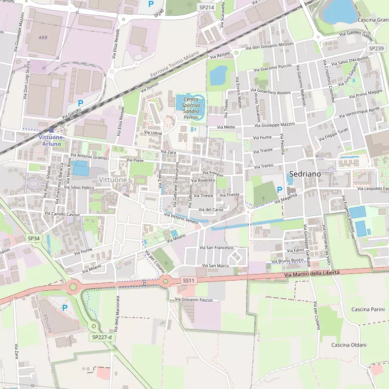 Mappa VITTUONE