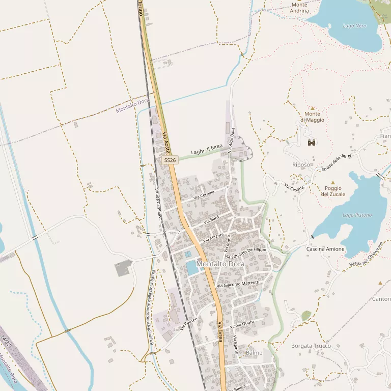 Mappa MONTALTO DORA