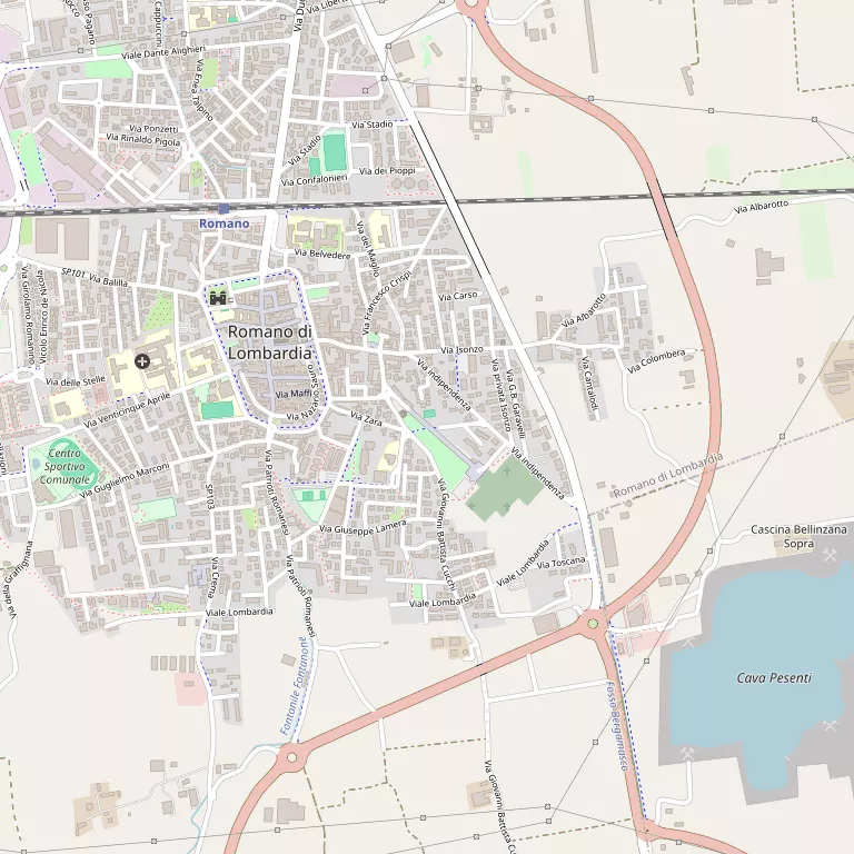Mappa ROMANO DI LOMBARDIA