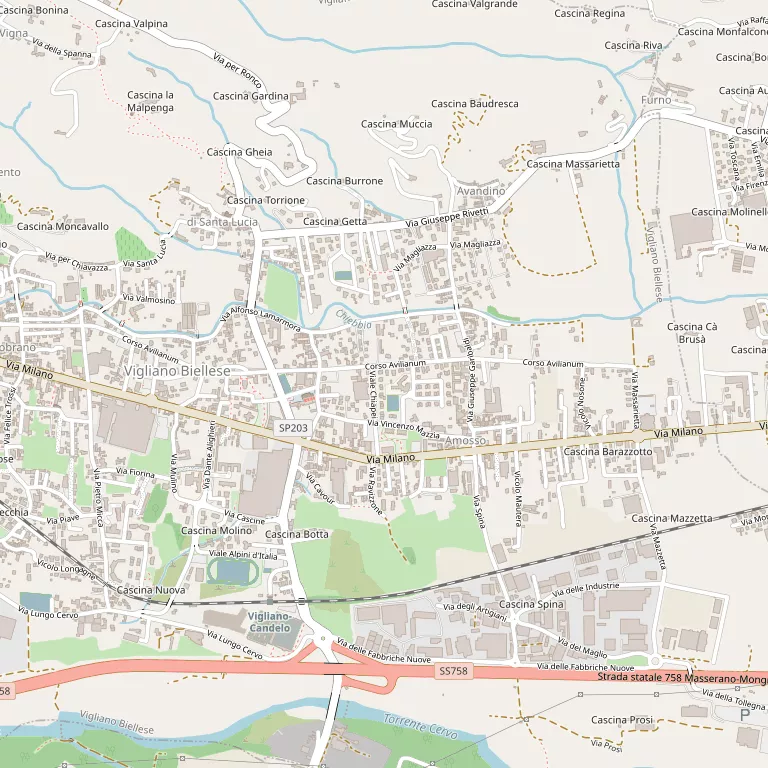 Mappa VIGLIANO BIELLESE