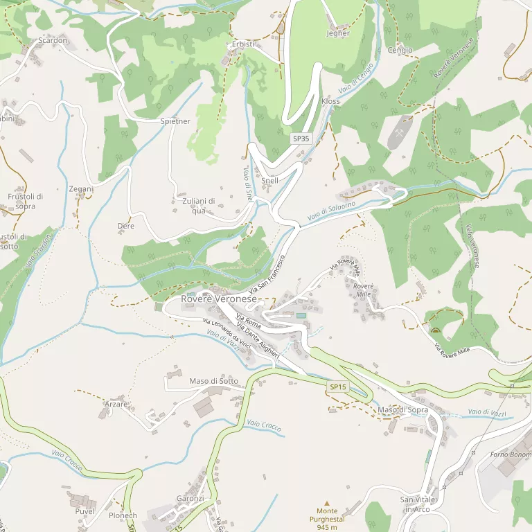 Mappa ROVERE' VERONESE