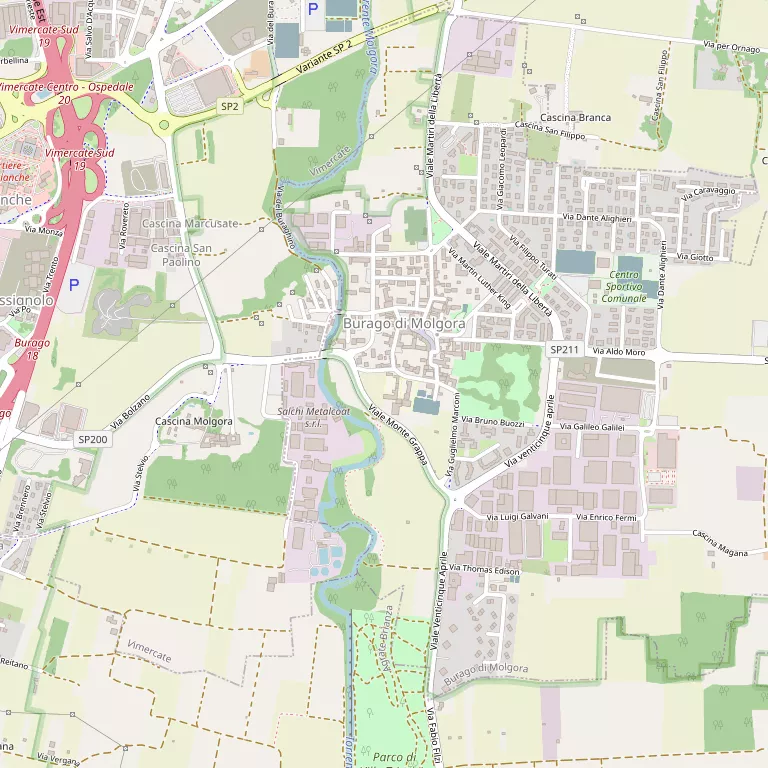 Mappa BURAGO DI MOLGORA