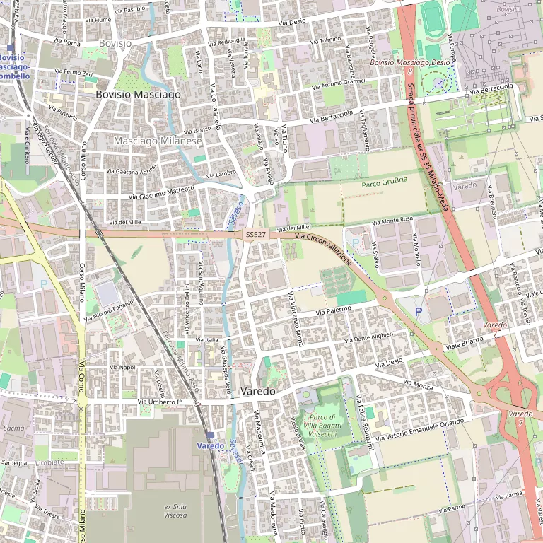 Mappa VAREDO