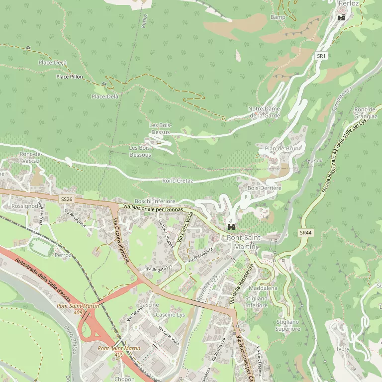 Mappa PONT-SAINT-MARTIN