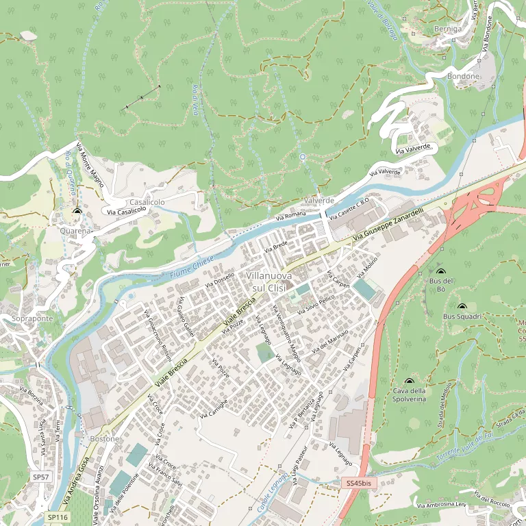 Mappa VILLANUOVA SUL CLISI