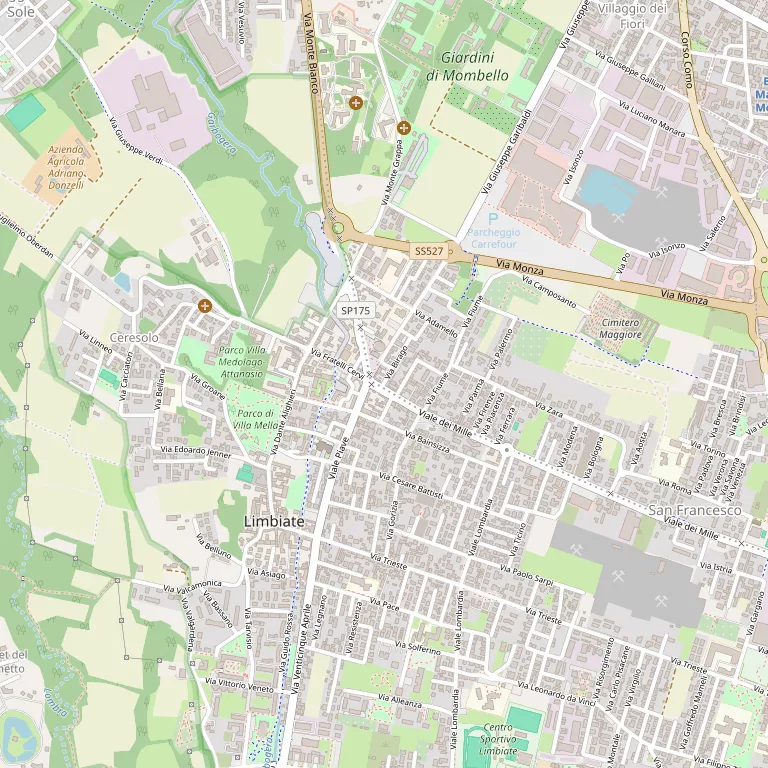 Mappa LIMBIATE