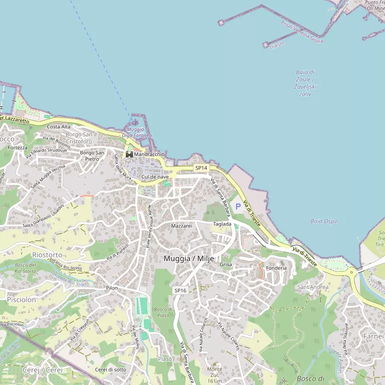 Mappa MUGGIA
