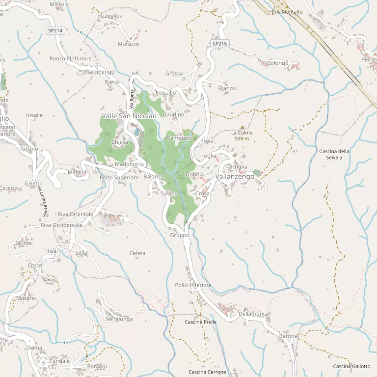 Mappa VALLANZENGO