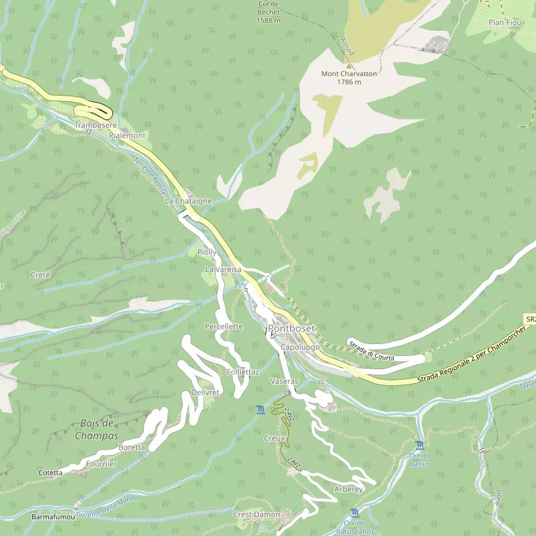 Mappa PONTBOSET