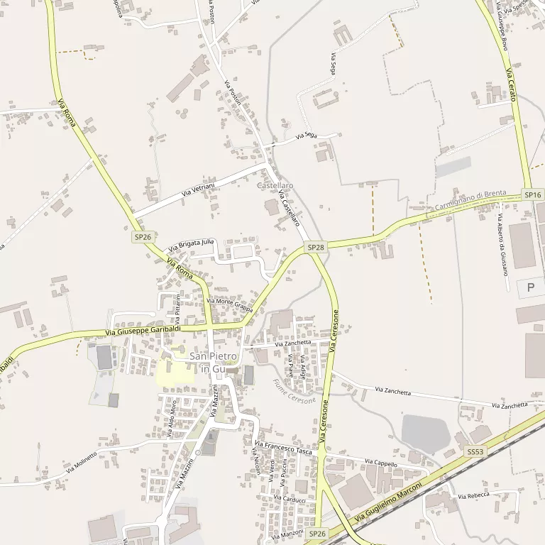 Mappa SAN PIETRO IN GU